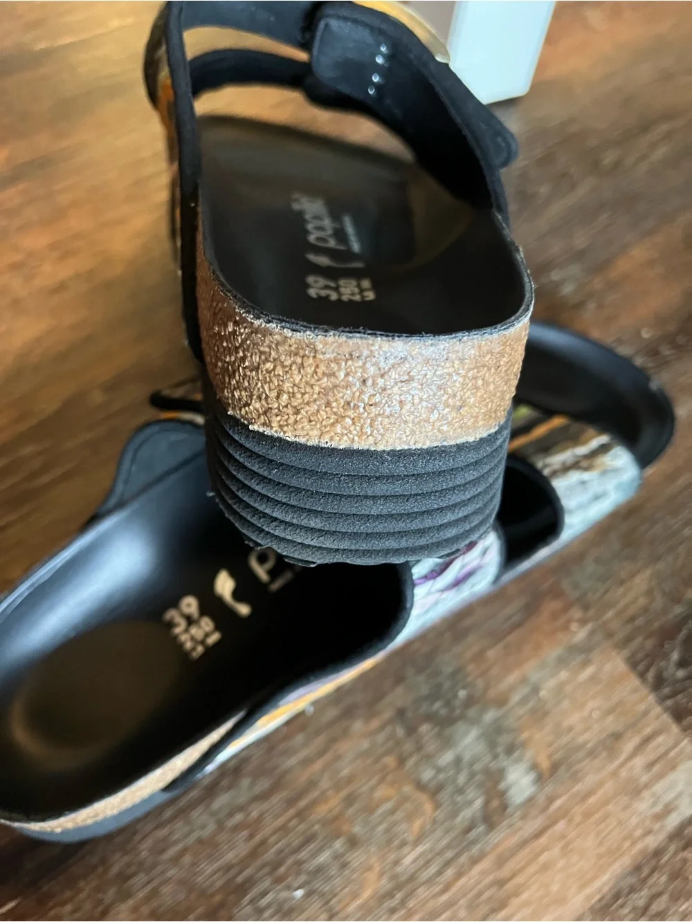 Super cute Birkenstock Multicolor Striped Slides (Papillio by Birkenstock)